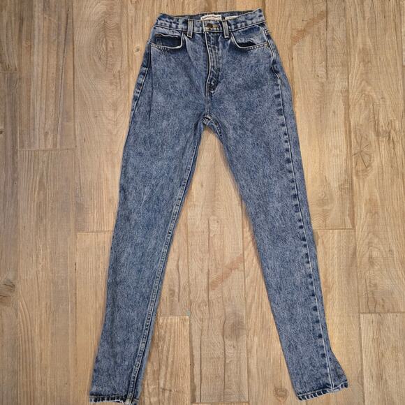 American Apparel Vintage Look High Waisted Jeans Size 24 - Picture 2 of 7
